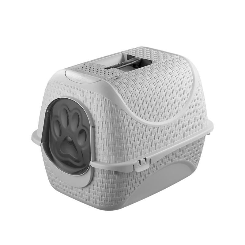 Туалет для котів закритий PRIVE' 41,8x50,5x39,6 см Світло-сірий (4140)