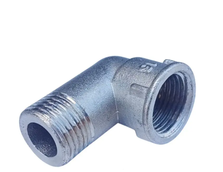 Кут латунний 1/2 ВЗ довгий нікельований