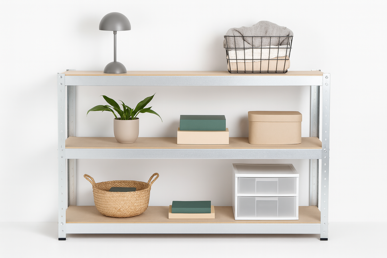 Стеллаж Space Max металлический оцинкованный 100х80х40 см (sp031) - фото 4 Стеллаж Space Max металлический оцинкованный 100х80х40 см (sp031) - фото 4