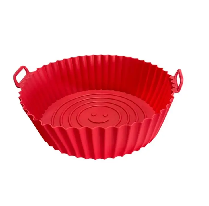 Форма в аэрогриль круглая силиконовая 19368 22х22х6 см Красный (8-6-5151019)