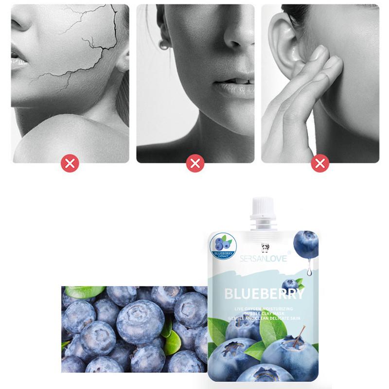 ᐉ Маска для лица кислородная Sersanlove Blueberry Live Oxygen Moisturizing Bubble Clay Mask с экстрактом черники (22391661) • Купить в Киеве, Украине • Лучшая цена в Эпицентр