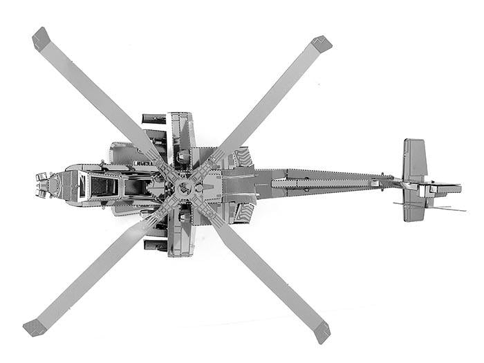 Пазл металевий 3D Вертоліт AH-64 Apache (611) - фото 2