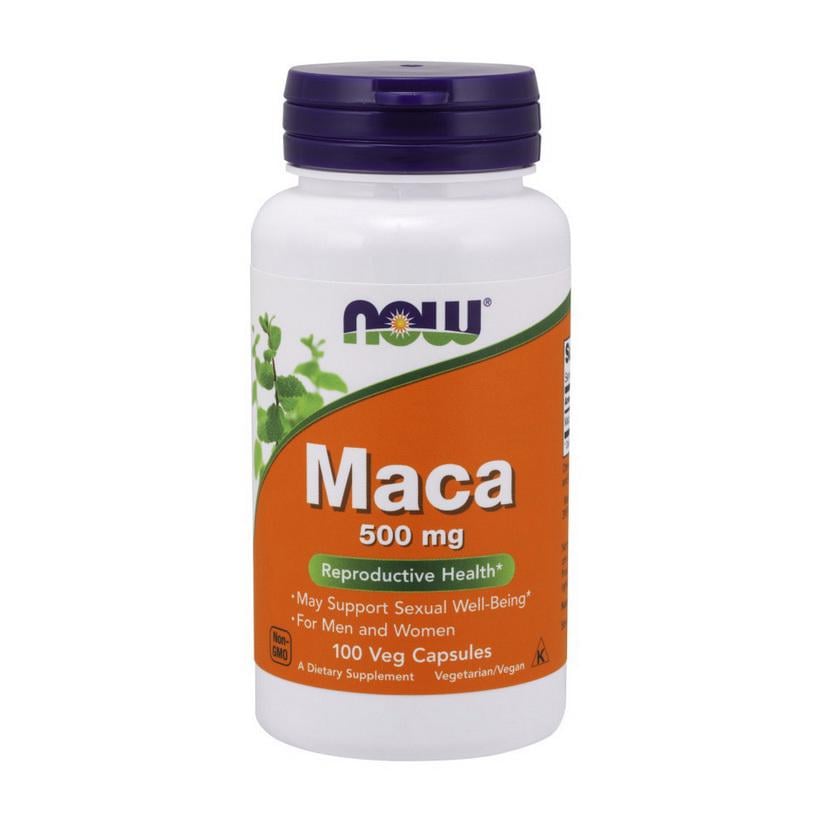 Мака перуанская NOW Maca 500 mg 100 вер. капс.