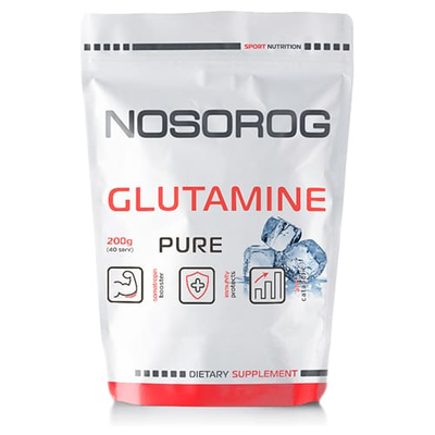 Глутамін NOSOROG Glutamine 200 г Без смаку (10190-01)