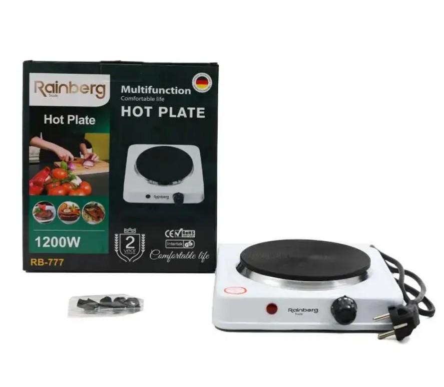 Настольная плита электрическая Rainberg RB-777 дисковая одноконфорочная Белый - фото 3 Настольная плита электрическая Rainberg RB-777 дисковая одноконфорочная Белый - фото 3