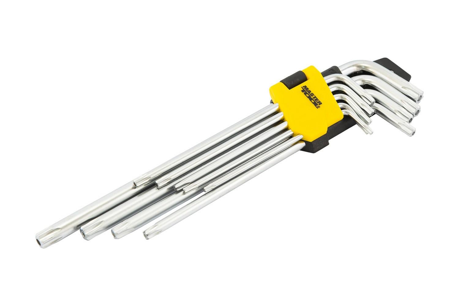 Ключи MasterTool TORX CrV Т10/Т50 90/227 мм 9 шт. (75-0961) Ключи MasterTool TORX CrV Т10/Т50 90/227 мм 9 шт. (75-0961)