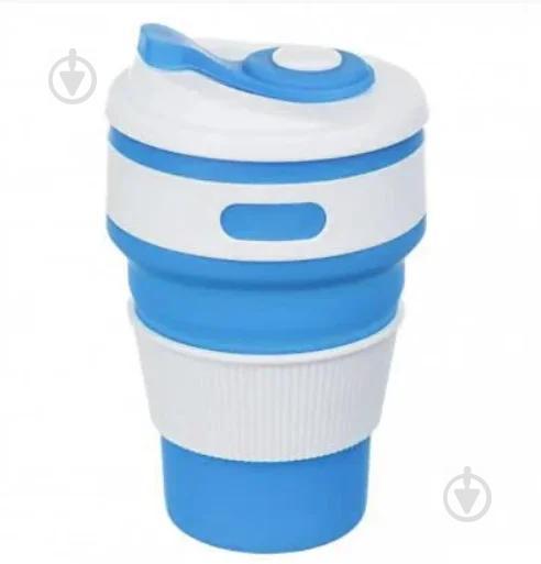 Силиконовый стакан складной Silicon Magic Cup Синий