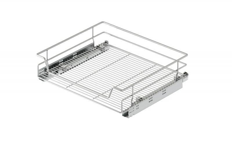 Корзина полного выдвига Starax с тандемом 800 мм Хром (S-2338-C)