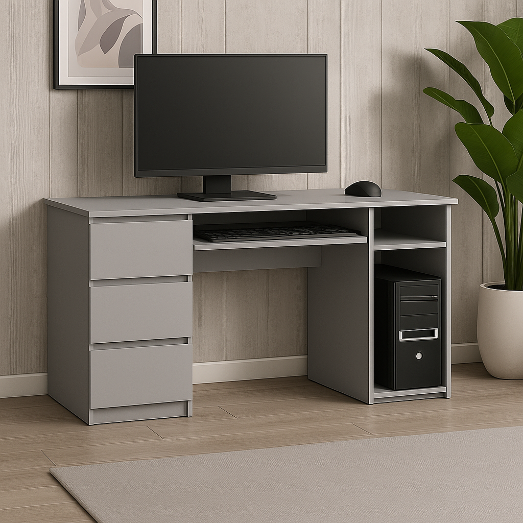 Стол компьютерный СК2 3Я SENAM 780х1400х600 мм ДСП Серая Мышка Стол компьютерный СК2 3Я SENAM 780х1400х600 мм ДСП Серая Мышка