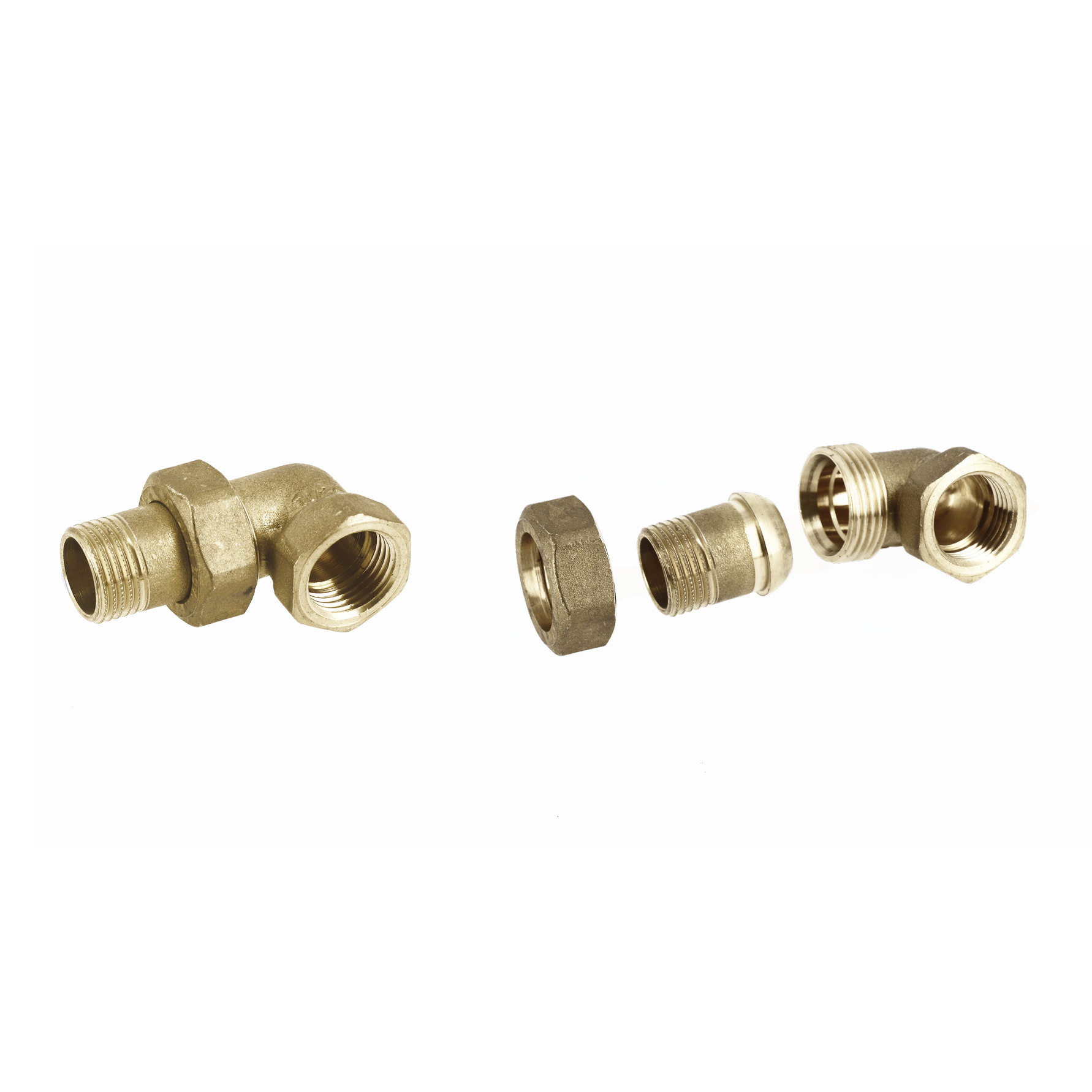 Муфта В/З кутова американка General Fittings 1" латунь (2700.А4)