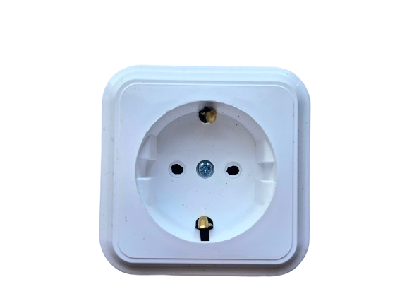 Накладная розетка Brille 16 A с заземлением Белый (eo-0007779)