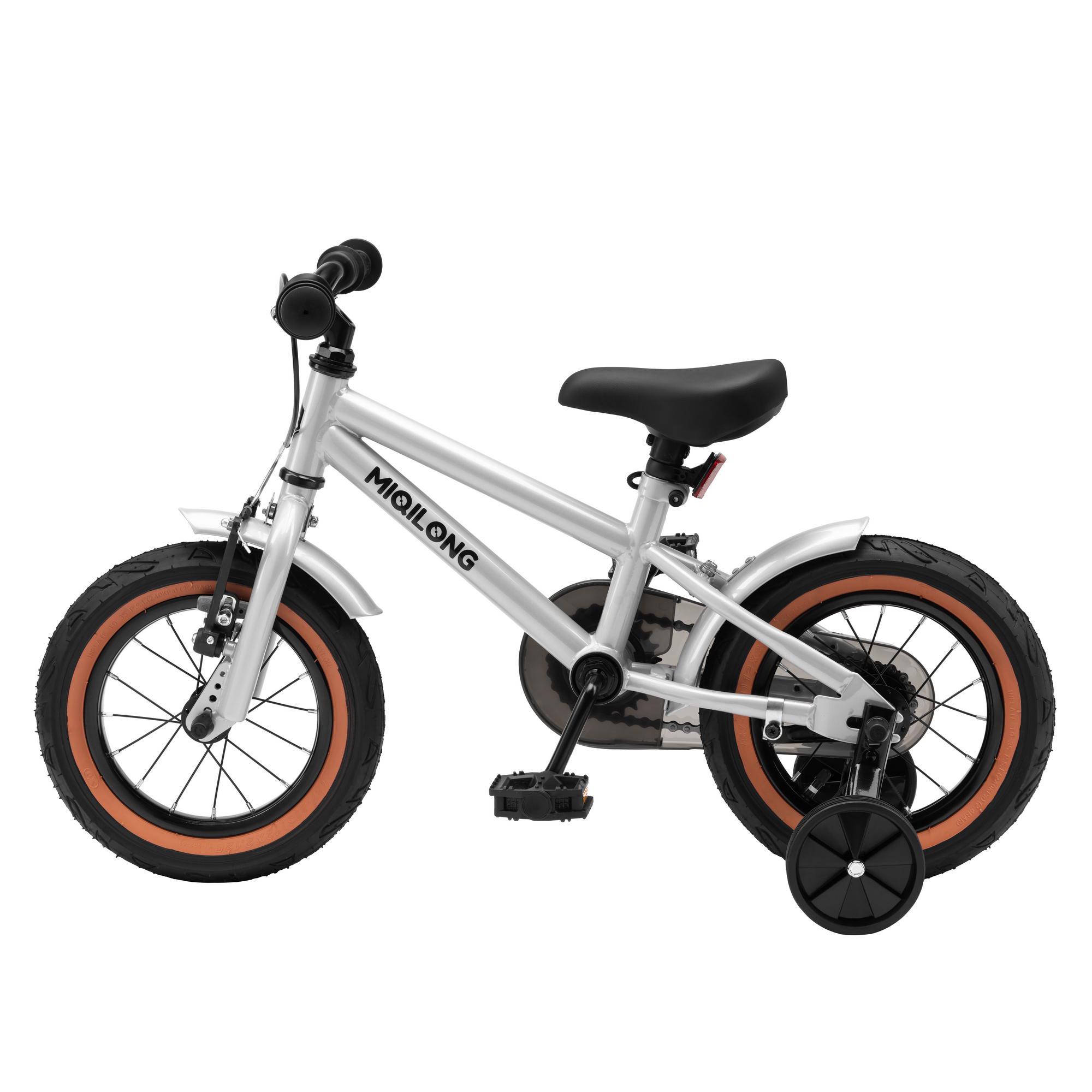 Детский велосипед Miqilong ST 12" Серебристый (28745623) - фото 4