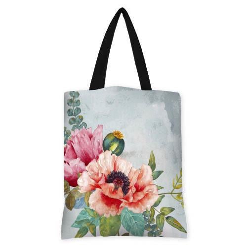 Сумка жіноча тканинна Presentville Розквітла квітка Сірий (SV 16A059 BL)