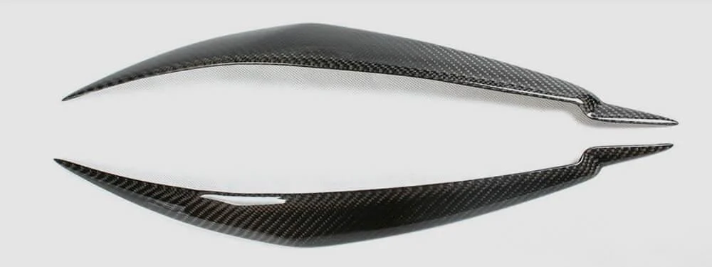 Ресницы на фары DDCarbon для BMW X6 E71 2008-2014 гг. натуральный карбон (137826)
