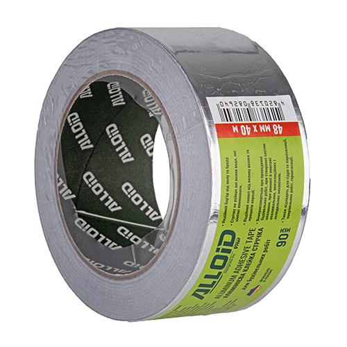 Скотч Alloid алюминиевый 48 мм х 40 м/90мкм (AT-904840)