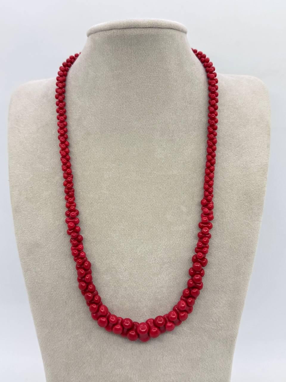 Бусы коралл 46 см Красный (12139)