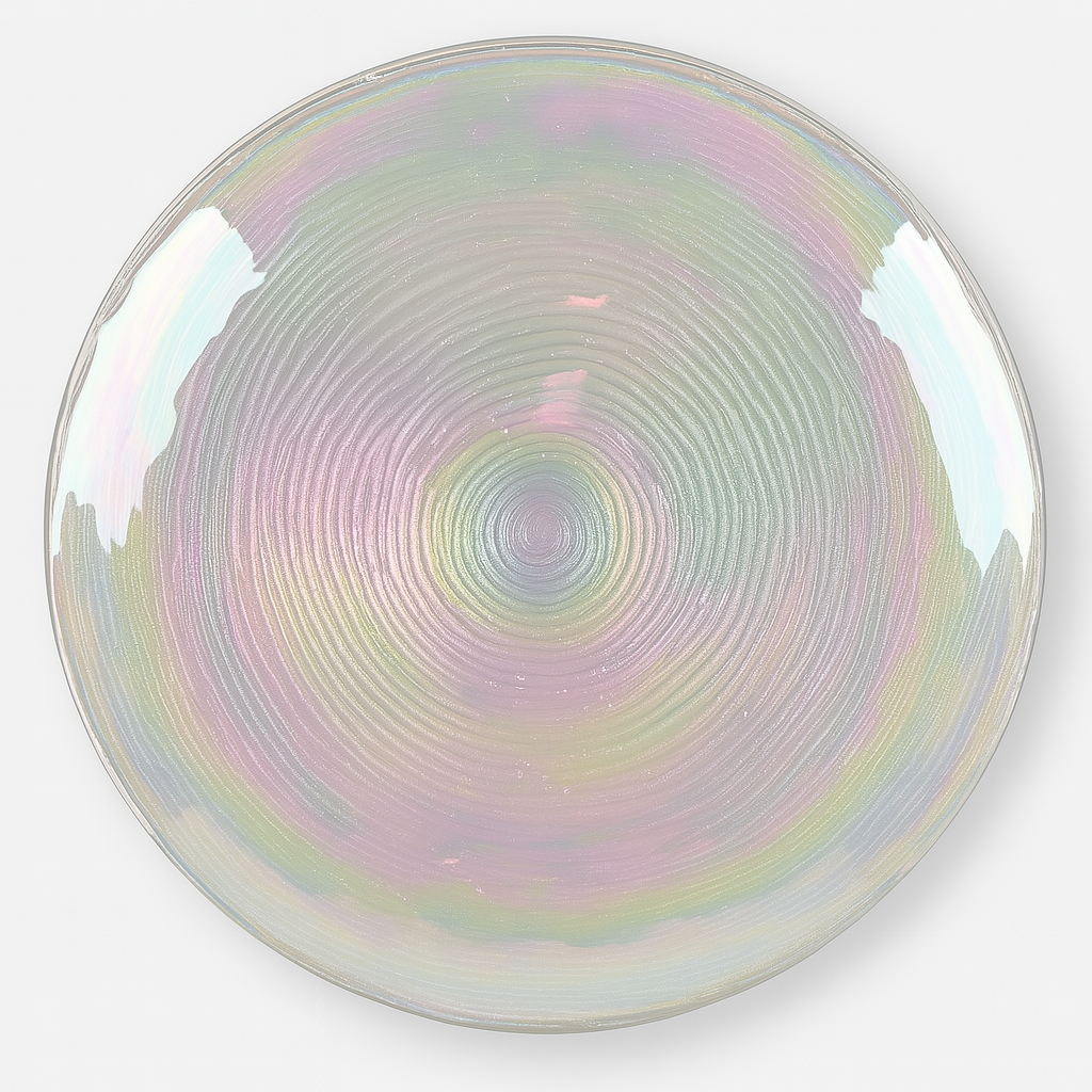 Блюдо кругле Stenson зі скляним голографічним ефектом 26 см Прозорий (627647) Блюдо кругле Stenson зі скляним голографічним ефектом 26 см Прозорий (627647)