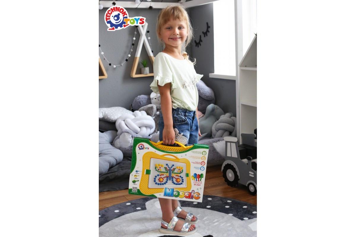 Дитяча мозаїка ТехноК No7 фішки різного розміру 300 шт. (2100) - фото 6 Дитяча мозаїка ТехноК No7 фішки різного розміру 300 шт. (2100) - фото 6