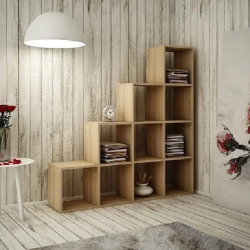 Стелаж книжковий драбинка для вітальні Дуб сонома (P40б) - фото 2 Стелаж книжковий драбинка для вітальні Дуб сонома (P40б) - фото 2