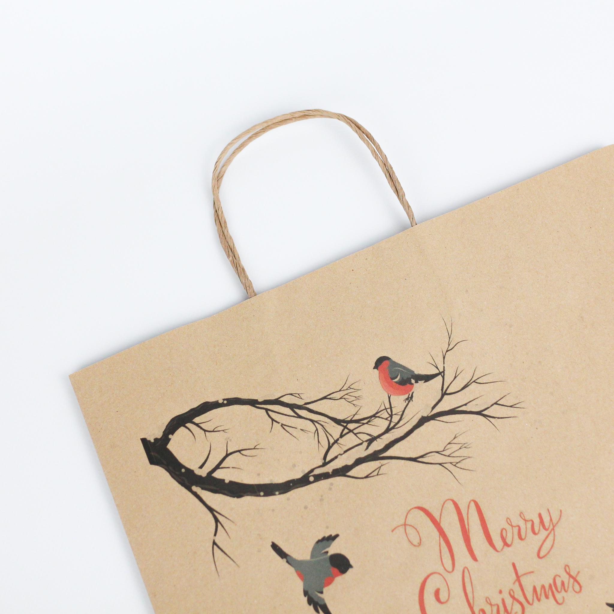 Подарочный пакет бумажный Merry Christmas 320х150х380 мм 10 шт. - фото 6 Подарочный пакет бумажный Merry Christmas 320х150х380 мм 10 шт. - фото 6