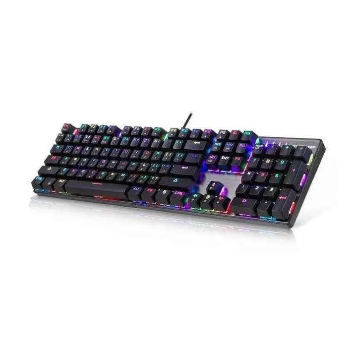 Игровая проводная клавиатура USB Keyboard UKS HK-6300 с подсветкой и русской/английской раскладкой Черный (opt-19271)