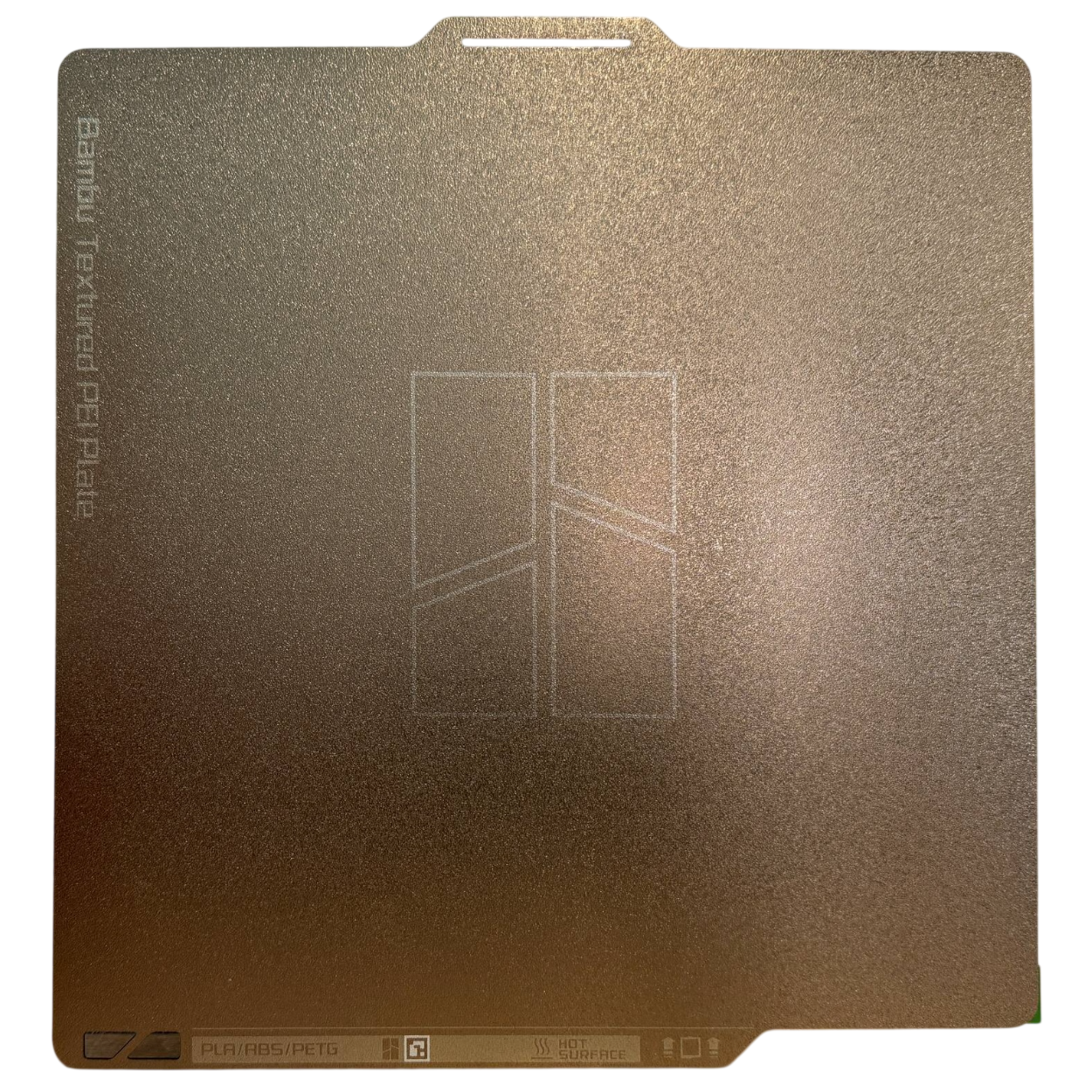 Пластина 256x256 мм с гладким текстурированным PEI покрытием Bambu Lab Dual-Texture PEI Plate для X1/P1/A1 (FAP011)