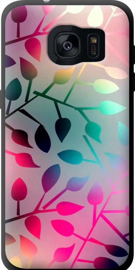 Чехол на Samsung Galaxy S7 Edge G935F Листья (2235b-257-42517)
