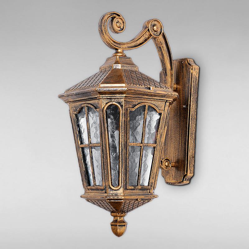 Уличный настенный светильник LS-18049-M-W Золото