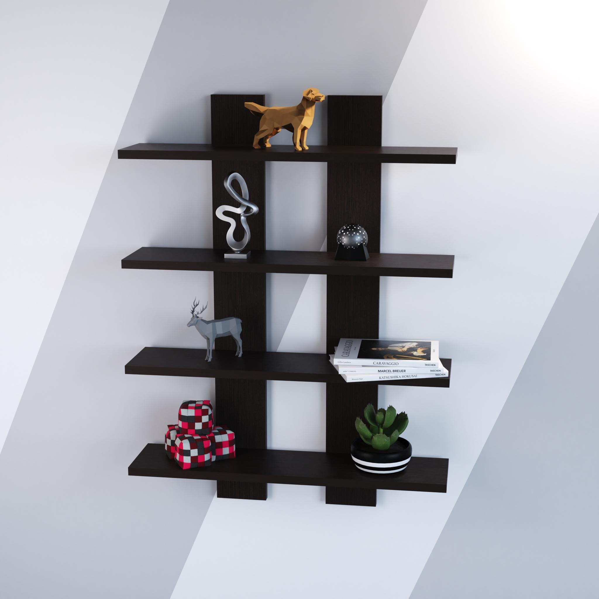 Полка подвесная П-4 600х120х800 мм Венге магия (13005) - фото 2 Полка подвесная П-4 600х120х800 мм Венге магия (13005) - фото 2