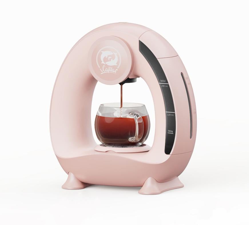 Кавомашина iCafilas MiniQ Coffee Machine Pink - фото 1