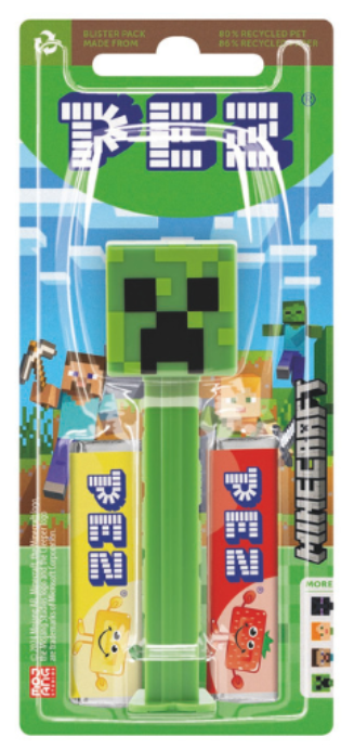 Диспенсер с конфетами Pez Minecraft Creeper 17 г (2560085760)