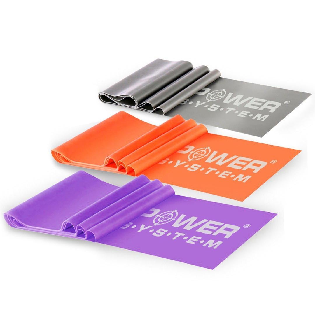 Стрічка-еспандер для спорту та реабілітації Power System PS-4007 Resistance Band Set 3 шт.