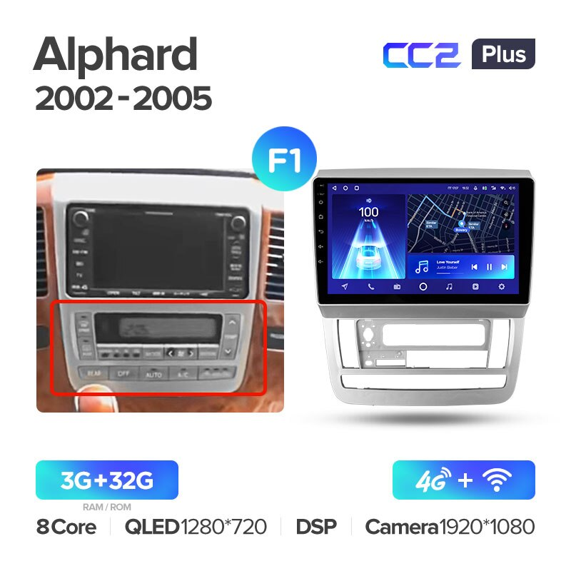 Автомагнитола штатная Teyes CC2 Plus для Toyota Alphard H10 2002-2008 Android (1711461059) - фото 6