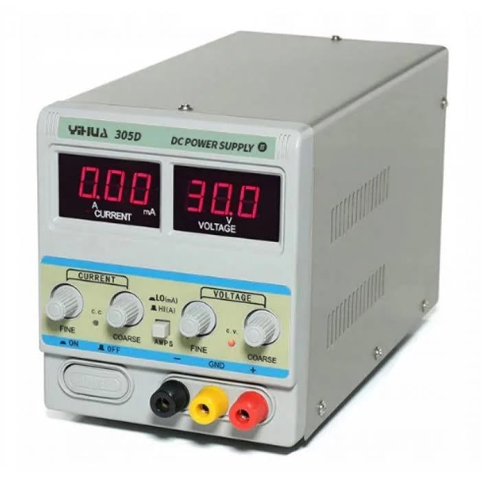 Лабораторный блок питания трансформаторный Yizhan PS-305D 150 Вт/30 В/5А цифровой Серый (168-31-87-001)