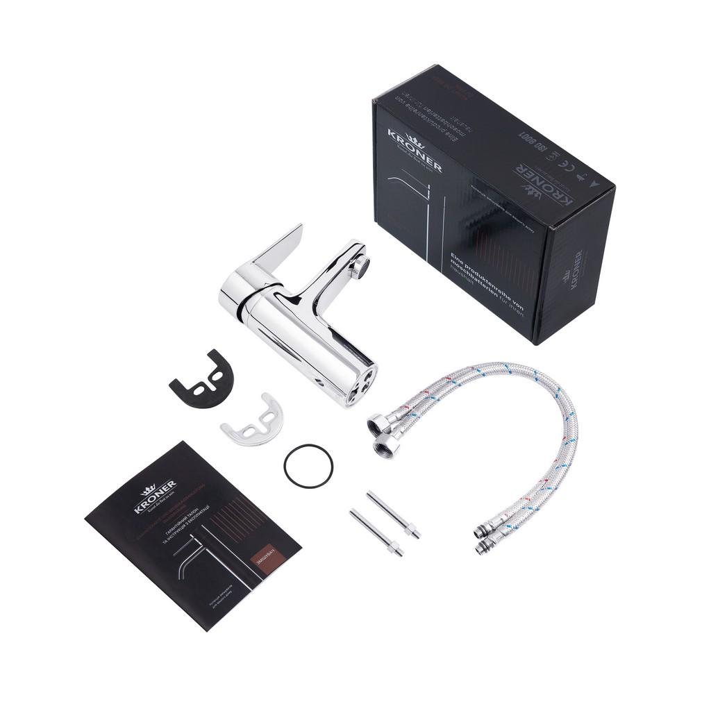 Смеситель для раковины Kroner KRP Enzo C010 (23601) - фото 6 Смеситель для раковины Kroner KRP Enzo C010 (23601) - фото 6