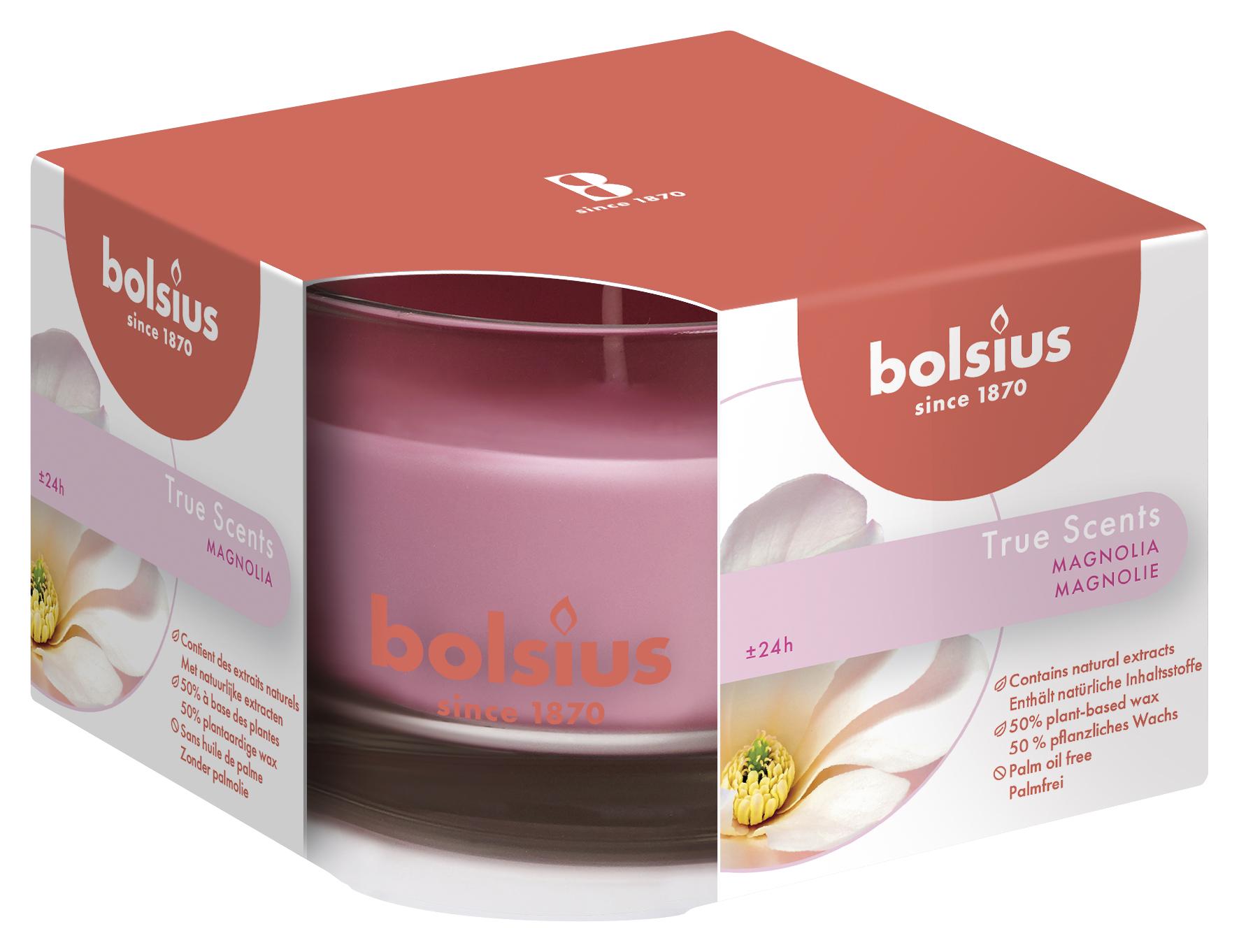 Свічка ароматична BolsiusTrue Scents Magnolia 63х90 мм (BOL-170404)