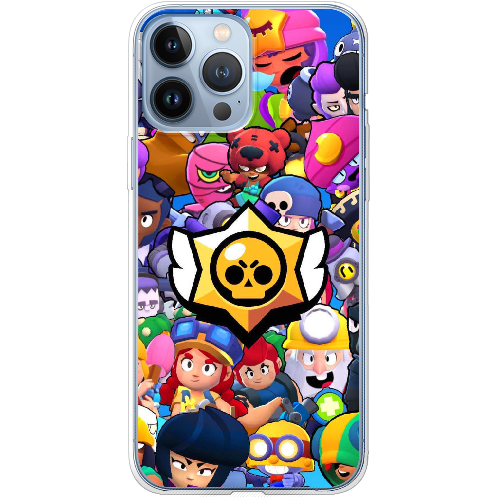 Чохол BoxFace iPhone 13 Pro Brawl Stars Прозорий силікон (43365-up2389-43365)