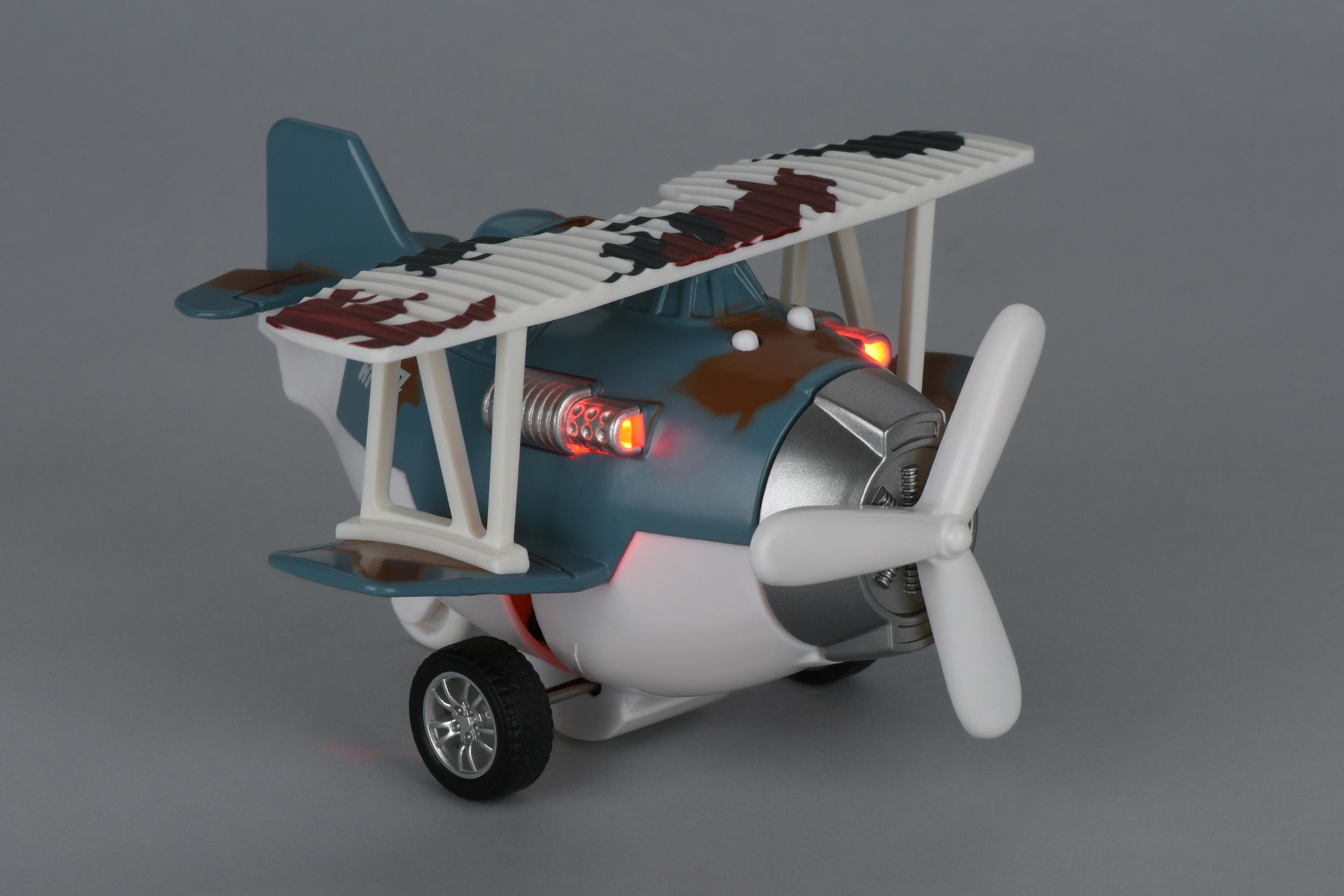 Игрушечный самолетик Same Toy Aircraft со светом и музыкой Синий (SY8015Ut-4) - фото 2