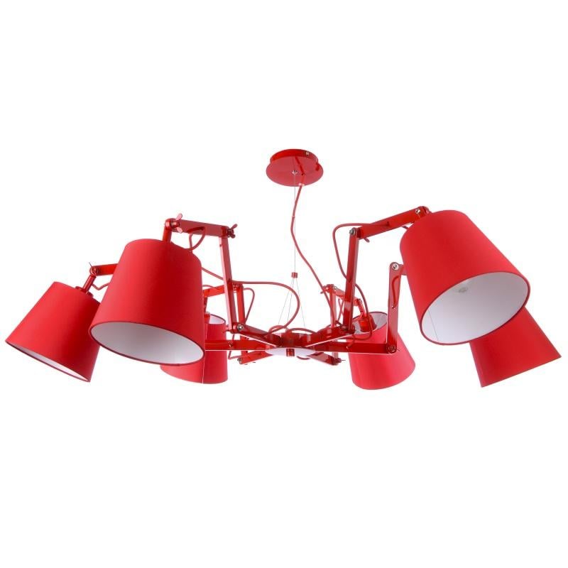 Люстра прованс павук Brille BL-132S/6 E27 Red - фото 2