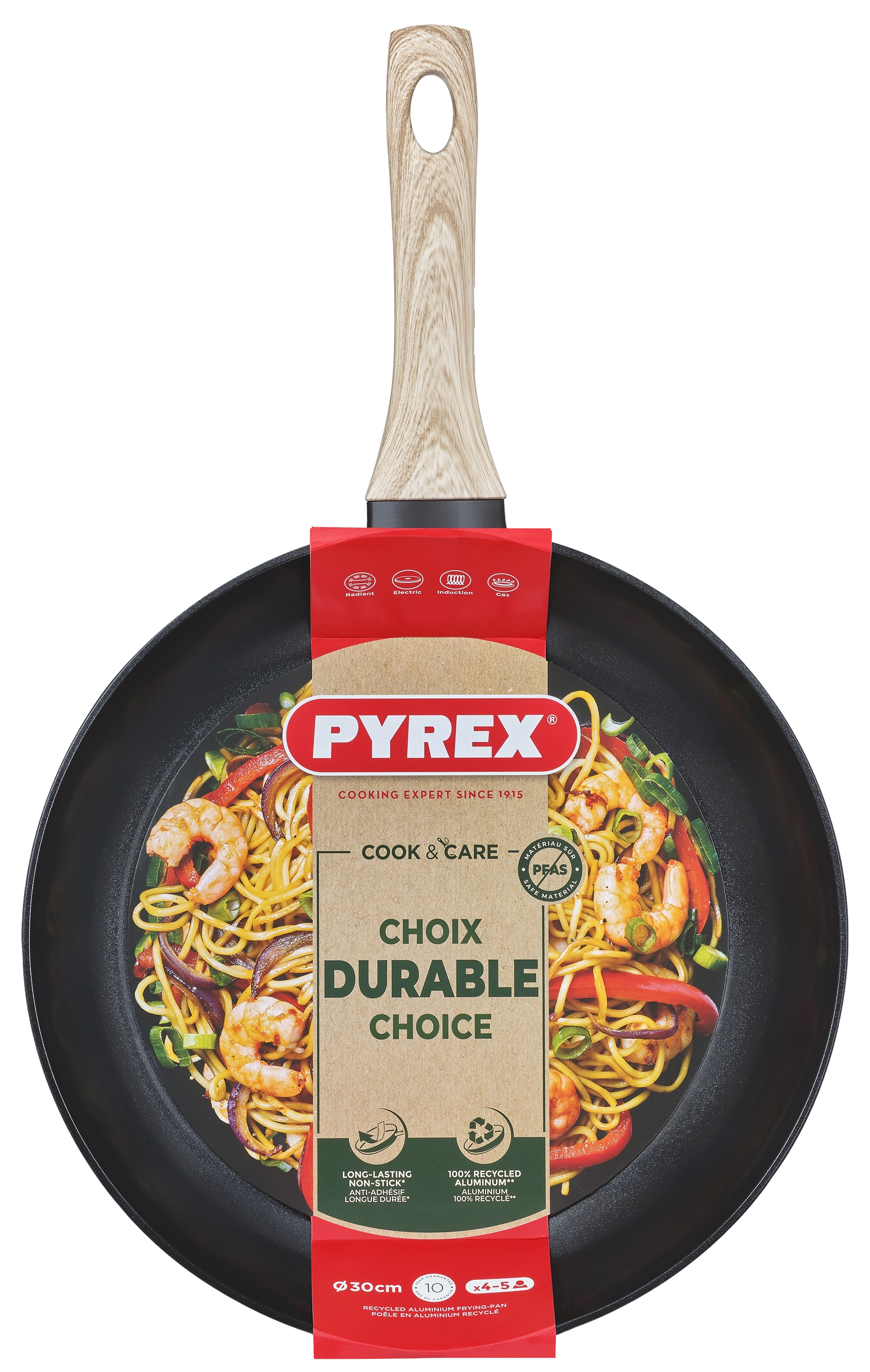 Сковорода PYREX CookCare 30 см (UG-CR30BF6/8046) - фото 5 Сковорода PYREX CookCare 30 см (UG-CR30BF6/8046) - фото 5