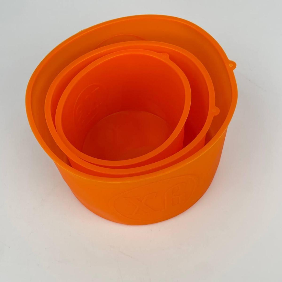 Набор силиконовых форм для выпекания пасхи 6750 3 пр. Оранжевый (4360199) - фото 5 Набор силиконовых форм для выпекания пасхи 6750 3 пр. Оранжевый (4360199) - фото 5