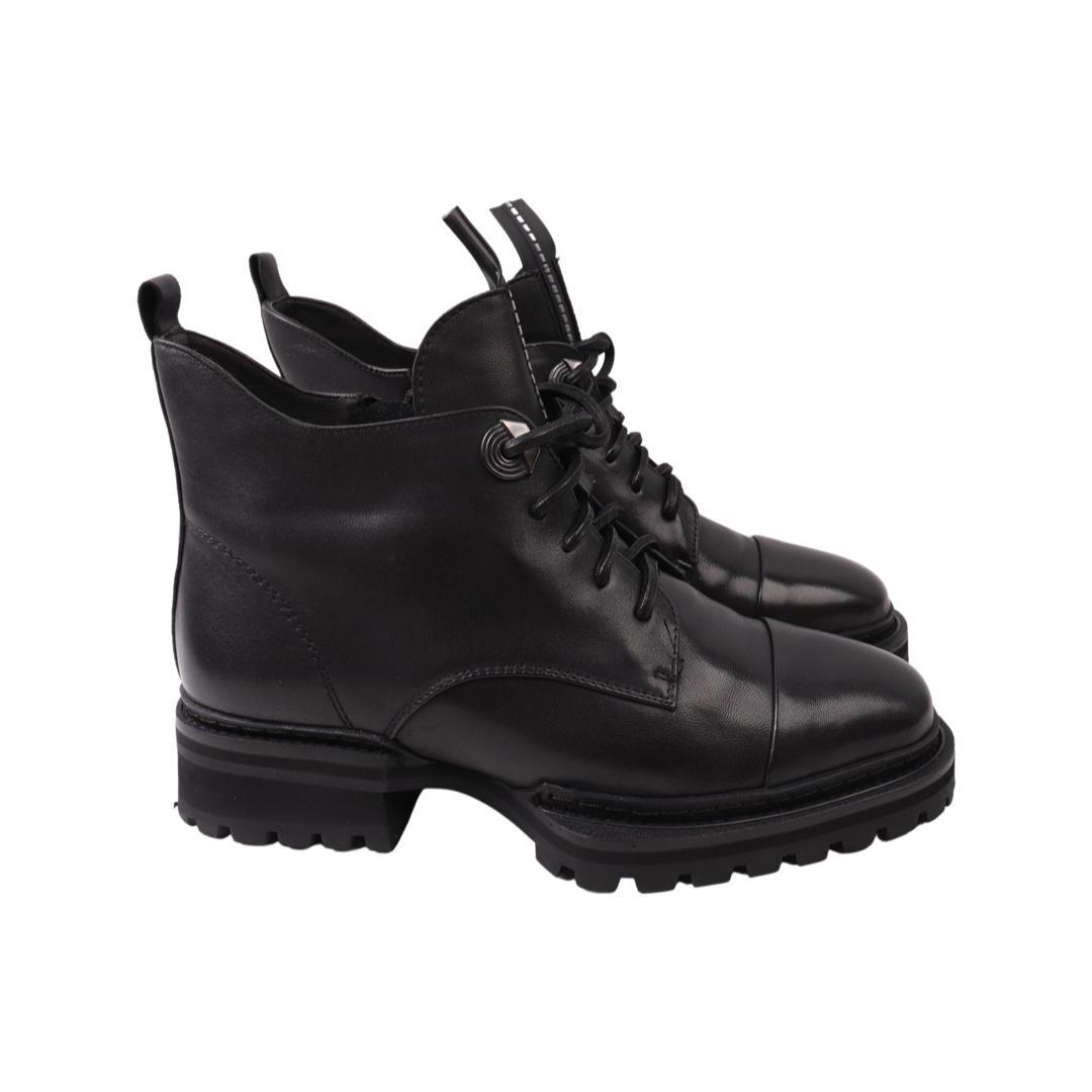 Ботинки женские Brocoly из кожи р. 40 Черный (350-22ZHC)