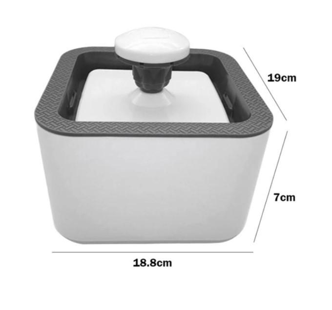 Поїлка для тварин автоматична Pet Water FOUNTAIN 2,5 л Сірий (582503) - фото 7