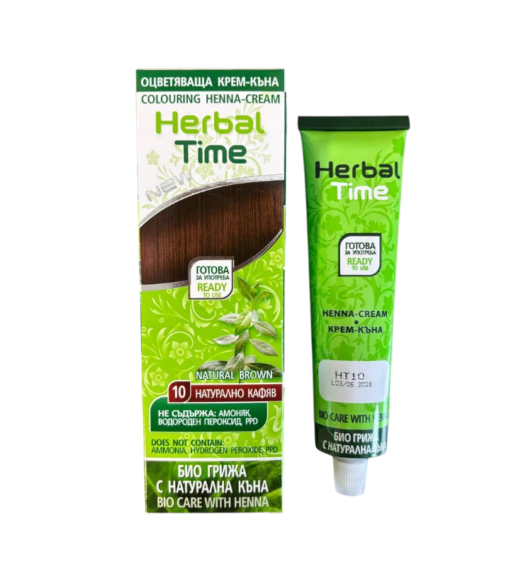 Крем-хна Herbal Time 10 Натурально-коричневый