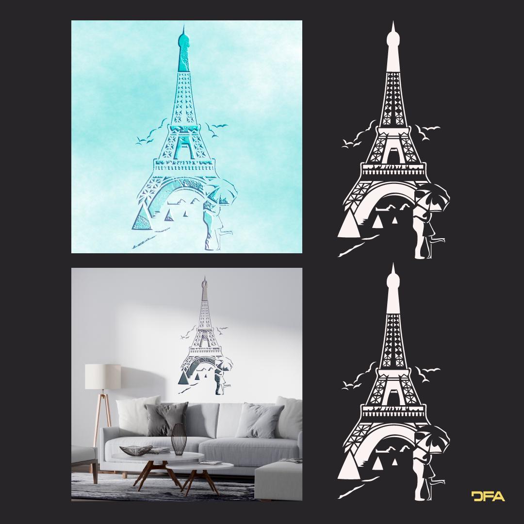 Трафарет DFA Ейфелева вежа для фарби та штукатурки 0,3-1 мм (X00125) - фото 3
