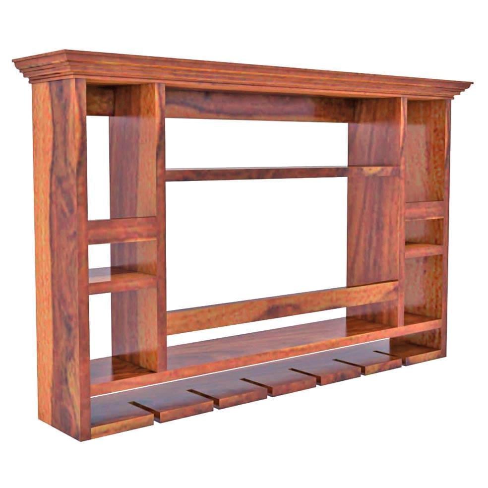 Полка для вина настенная из дерева Баруте Шафран (ПНК-018606)