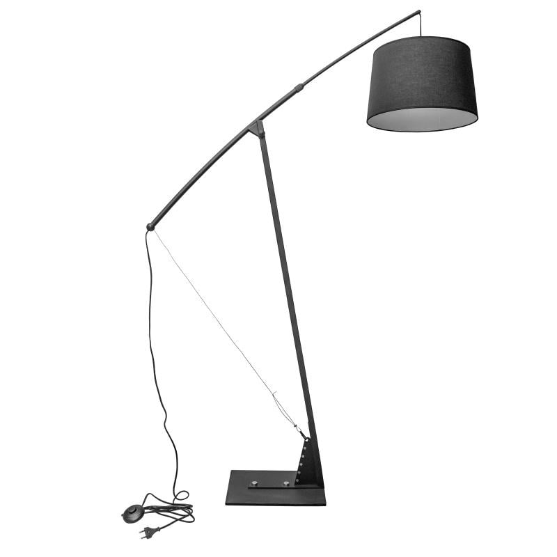 Торшер підлоговий сучасний Brille BL-472F/1 E27 BK - фото 1