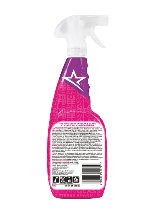 Спрей для мытья окон The Pink Stuff Window&Glass Cleaner with Rose Vinegar 750 мл (6559792) - фото 2