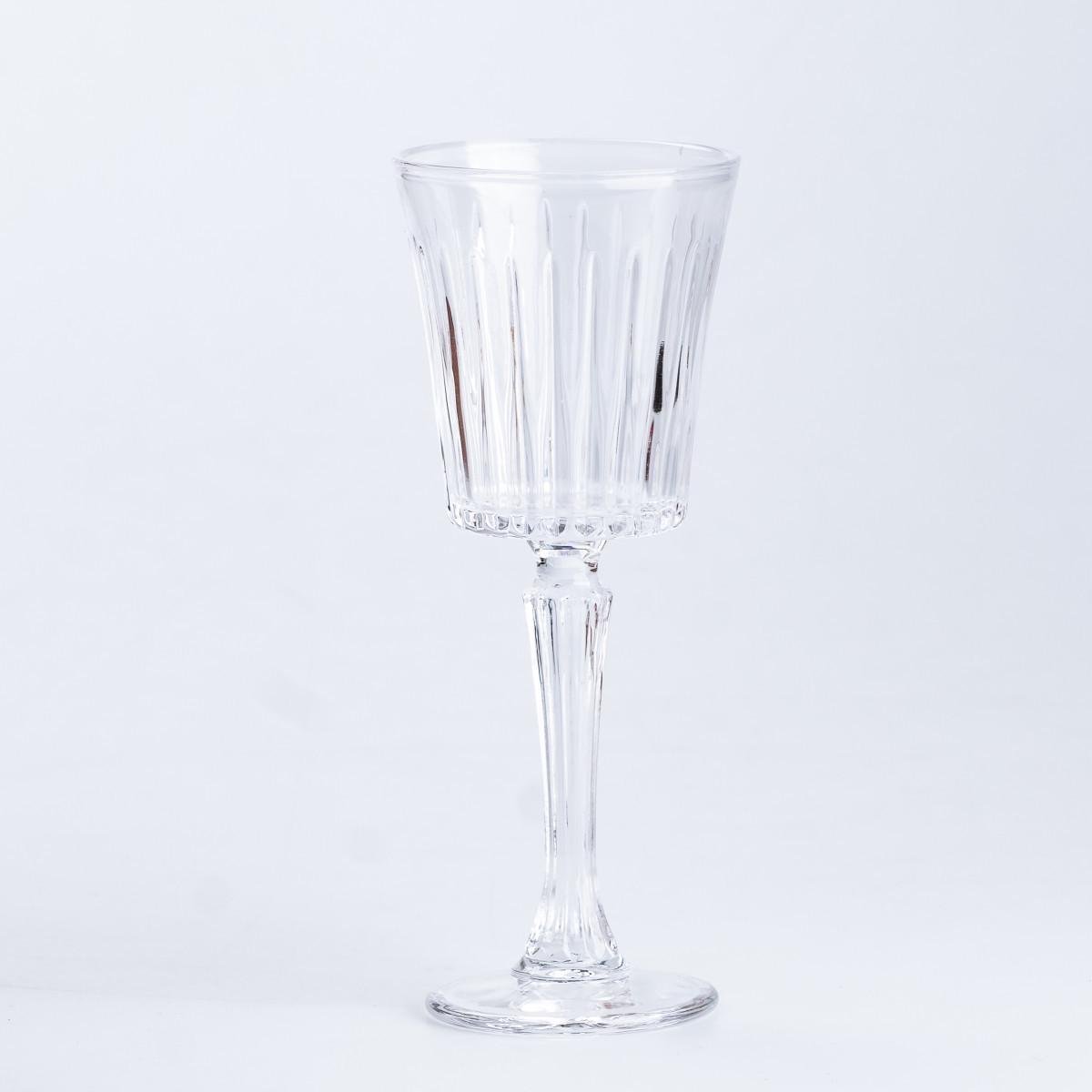 Келихи для вина з гранями 150 мл 6 шт. Прозорий - фото 2