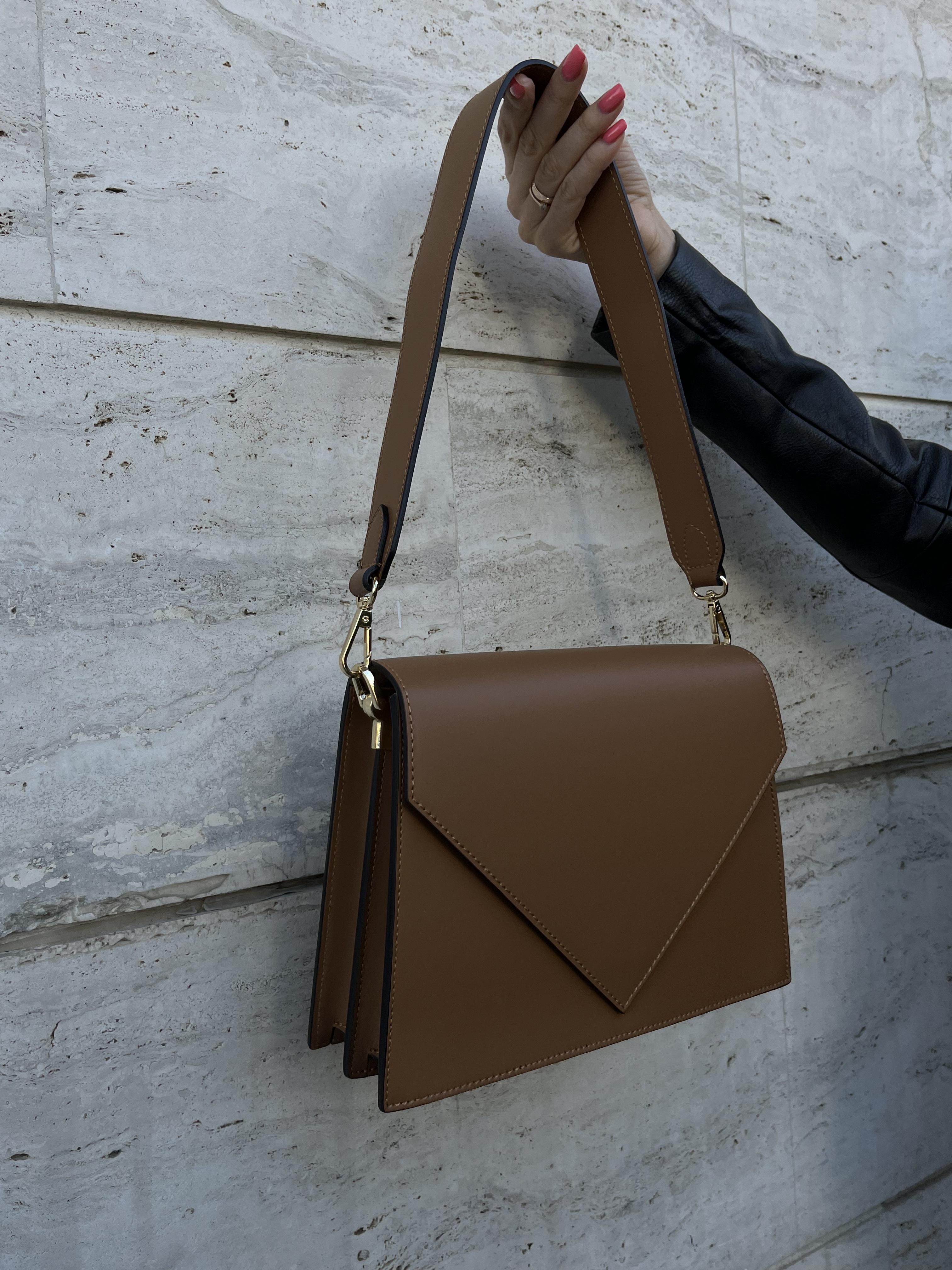 Сумка женская из натуральной кожи Коричневый (IT-1004-2) - фото 6 Сумка женская из натуральной кожи Коричневый (IT-1004-2) - фото 6